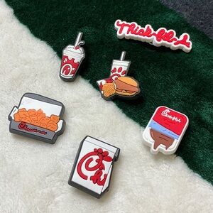 Chick-fil-A Jibbitz Shoe Charms Set of 6